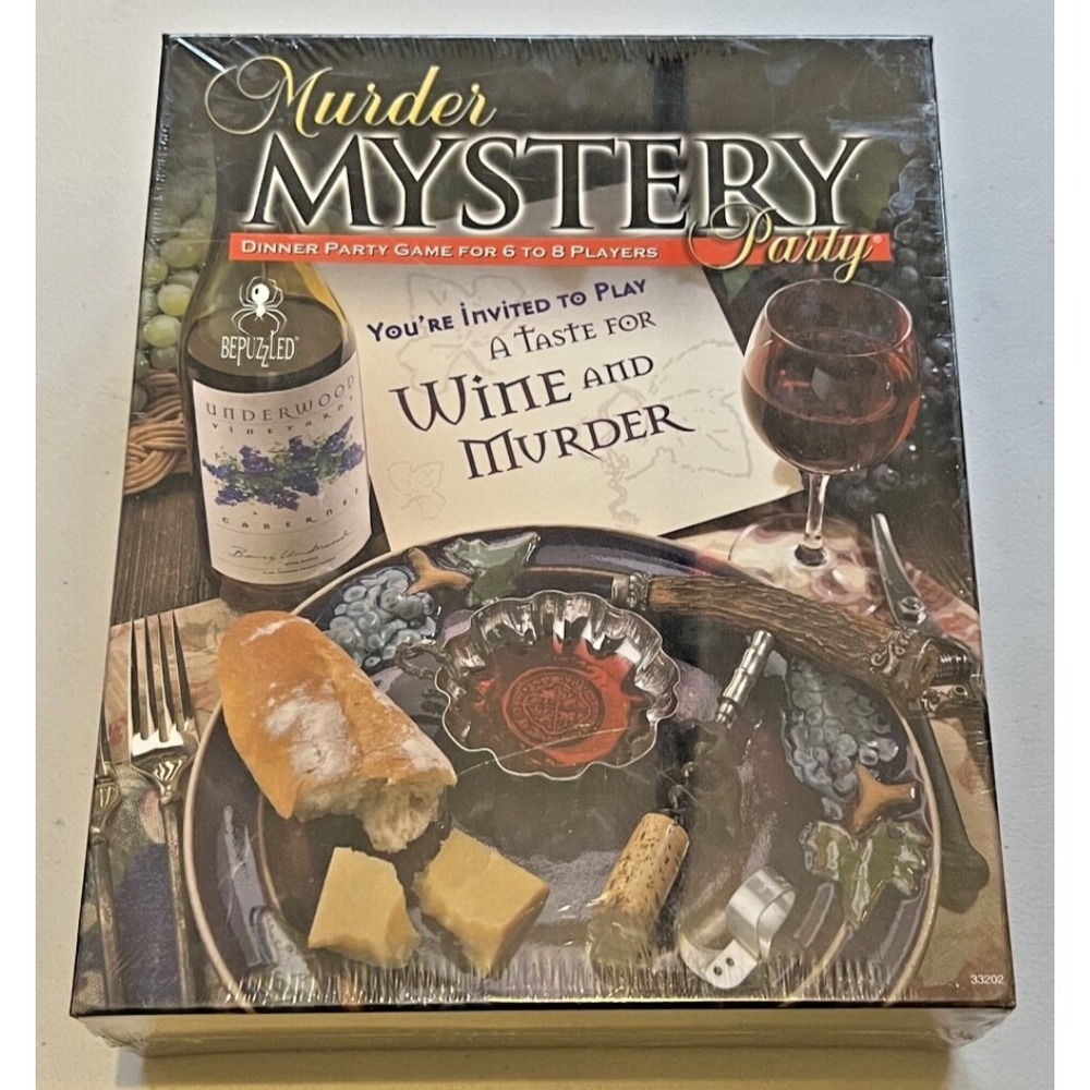 New & Sealed Murder Mystery Party Game: A Taste for Wine and Murder - Picture 3 of 5